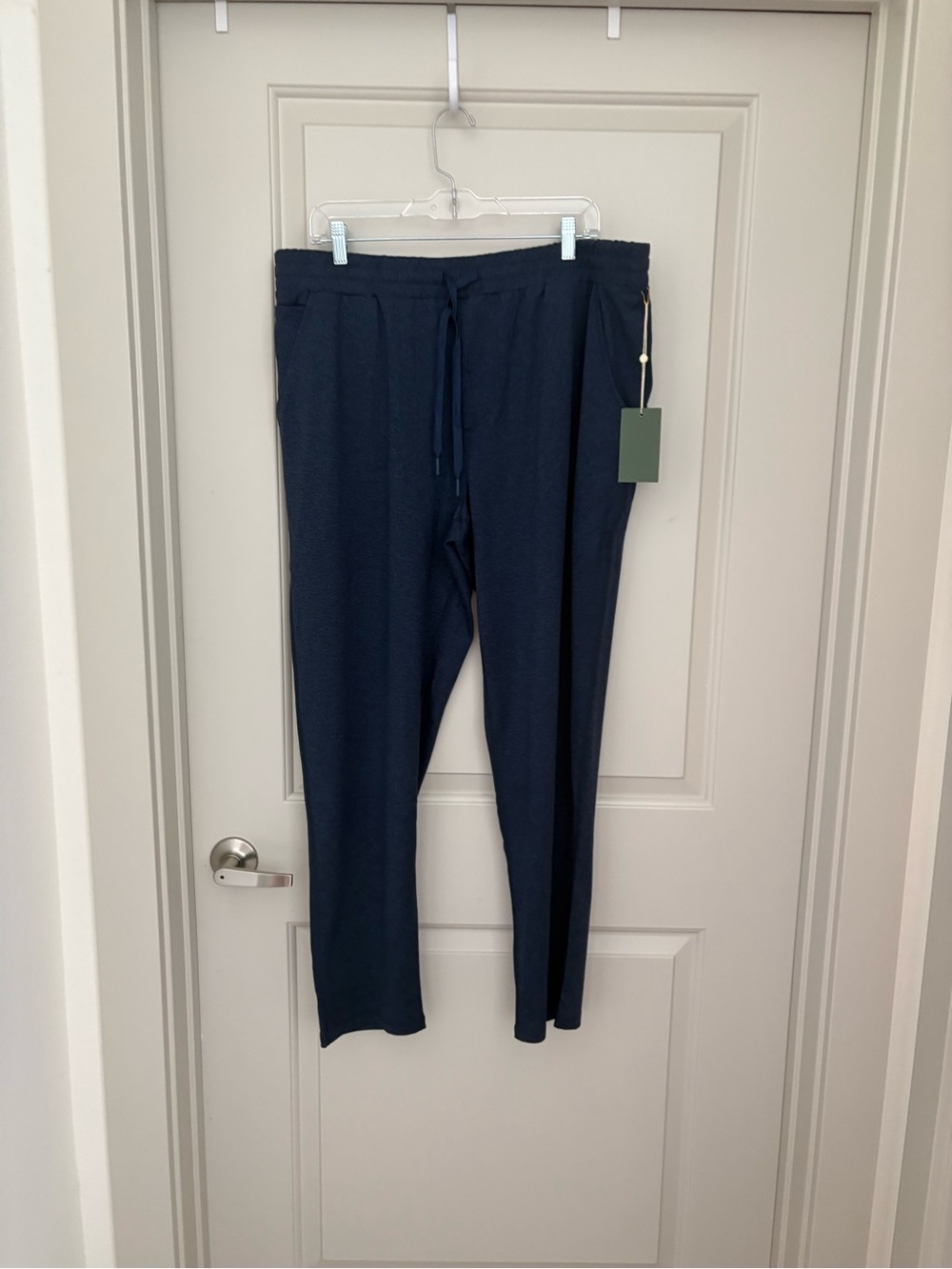 Quince Men's Navy Elastic Waist Joggers NWT  xl athleisure lounge lightweight